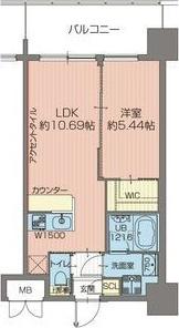 プレジオ吹田(1LDK/7階)の間取り写真