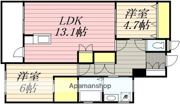 アルテマイスターREVE II(2LDK/3階)の間取り写真