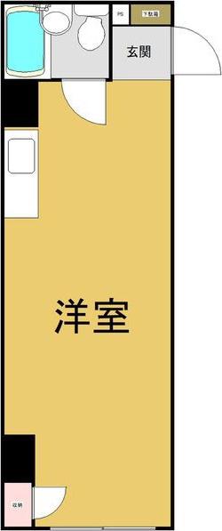 丸の内東桜ビル(ワンルーム/6階)の間取り写真