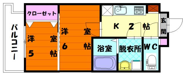 NO.87 MARIAGE STATION(1K/8階)の間取り写真