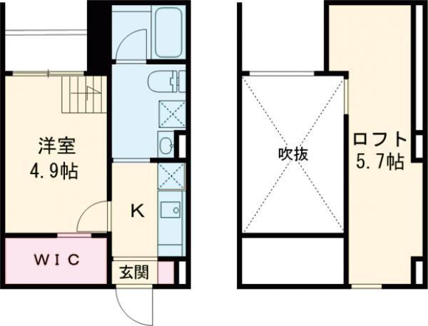 Y S VILLAGE馬場通ワイズビレッジ(1K/1階)の間取り写真