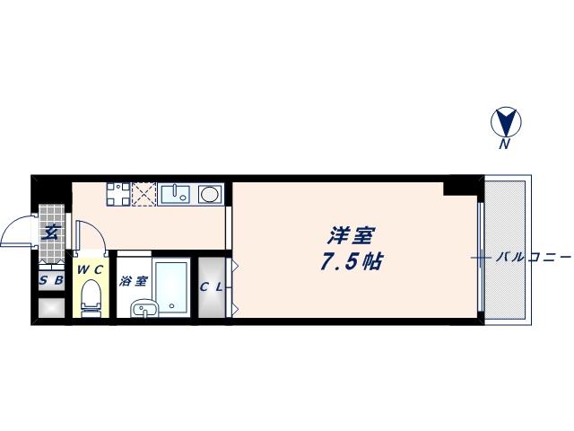サンピリア小阪(1K/5階)の間取り写真