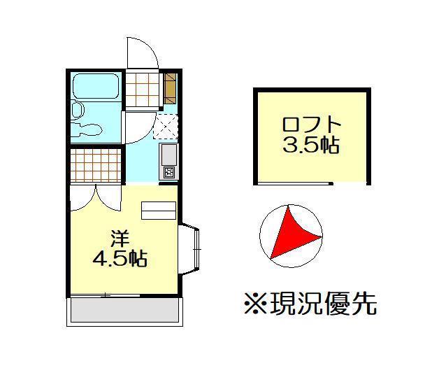 ベルテラス横浜屏風ヶ浦(ワンルーム/2階)の間取り写真