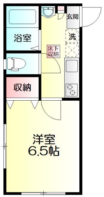 DSコート・21(1K/1階)の間取り写真