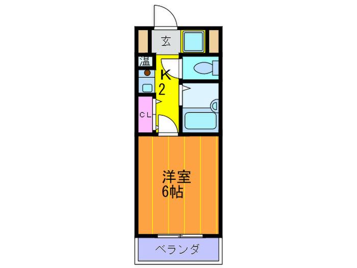ピュアエムズ(1K/3階)の間取り写真