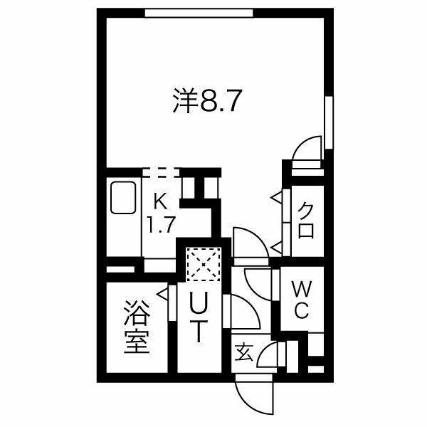 WELL COURT KANDA(ワンルーム/2階)の間取り写真