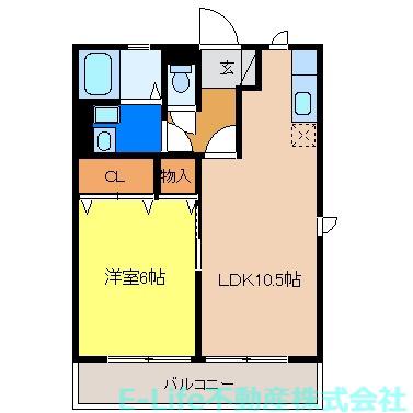 クレシアコート(1LDK/1階)の間取り写真