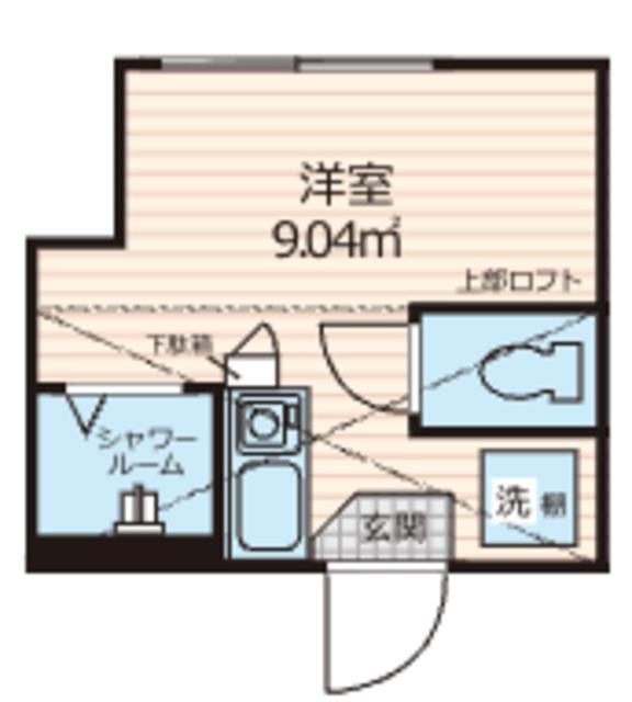 CREARQ 306(ワンルーム/3階)の間取り写真