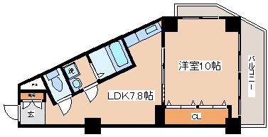シャトー・ド・フェニックス(1LDK/4階)の間取り写真