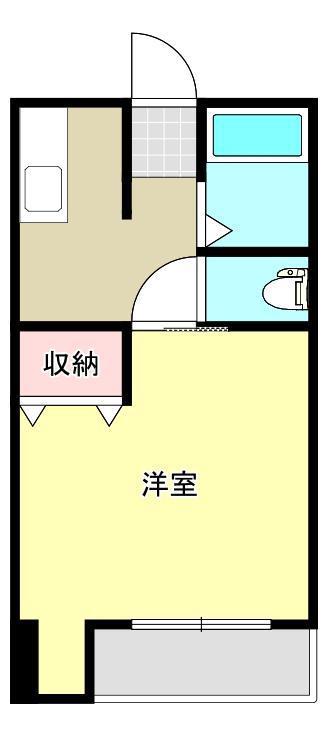 グリーンハウス壱番館(1K/1階)の間取り写真
