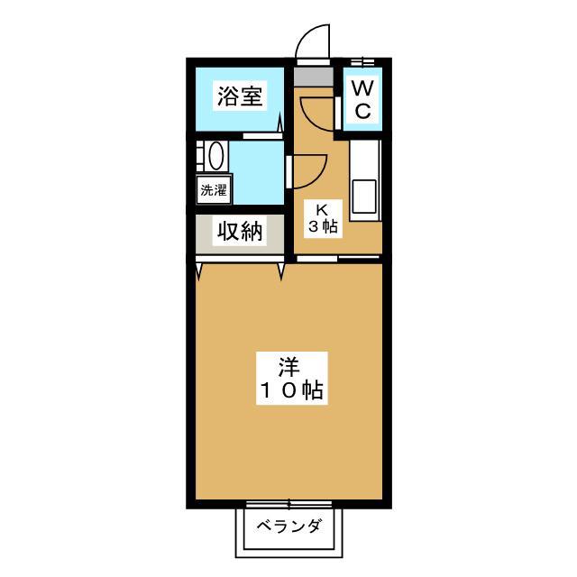 窪田コーポ(1K/1階)の間取り写真