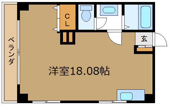 内田マンション(ワンルーム/2階)の間取り写真