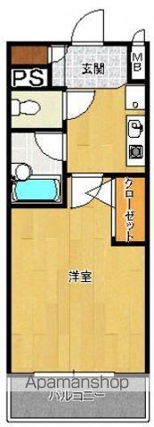 エスリード天神第2(1K/5階)の間取り写真