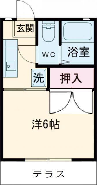 グリーコーポラス(1K/1階)の間取り写真