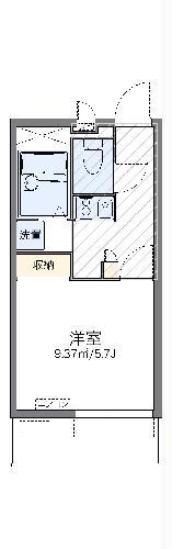 レオパレスすず(1K/2階)の間取り写真