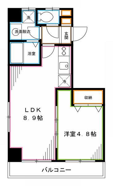MATSUTAKA OXFORD COURT(1LDK/7階)の間取り写真