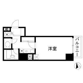 URBAN LINK蒲田(1K/8階)の間取り写真