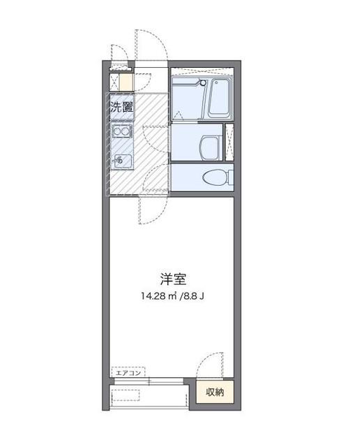 クレイノ蔵(1K/1階)の間取り写真