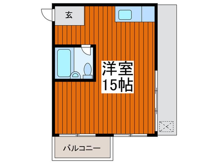 第5スエヒロマンション(ワンルーム/1階)の間取り写真