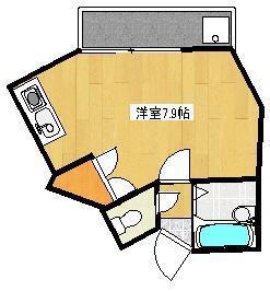 クロノス18三軒町(ワンルーム/6階)の間取り写真