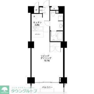 スクエア名駅南(1DK/3階)の間取り写真