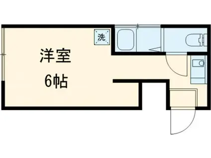 ファブール千川(ワンルーム/1階)の間取り写真
