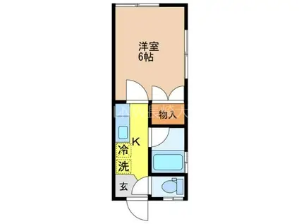 IMPROVE江平(1K/1階)の間取り写真