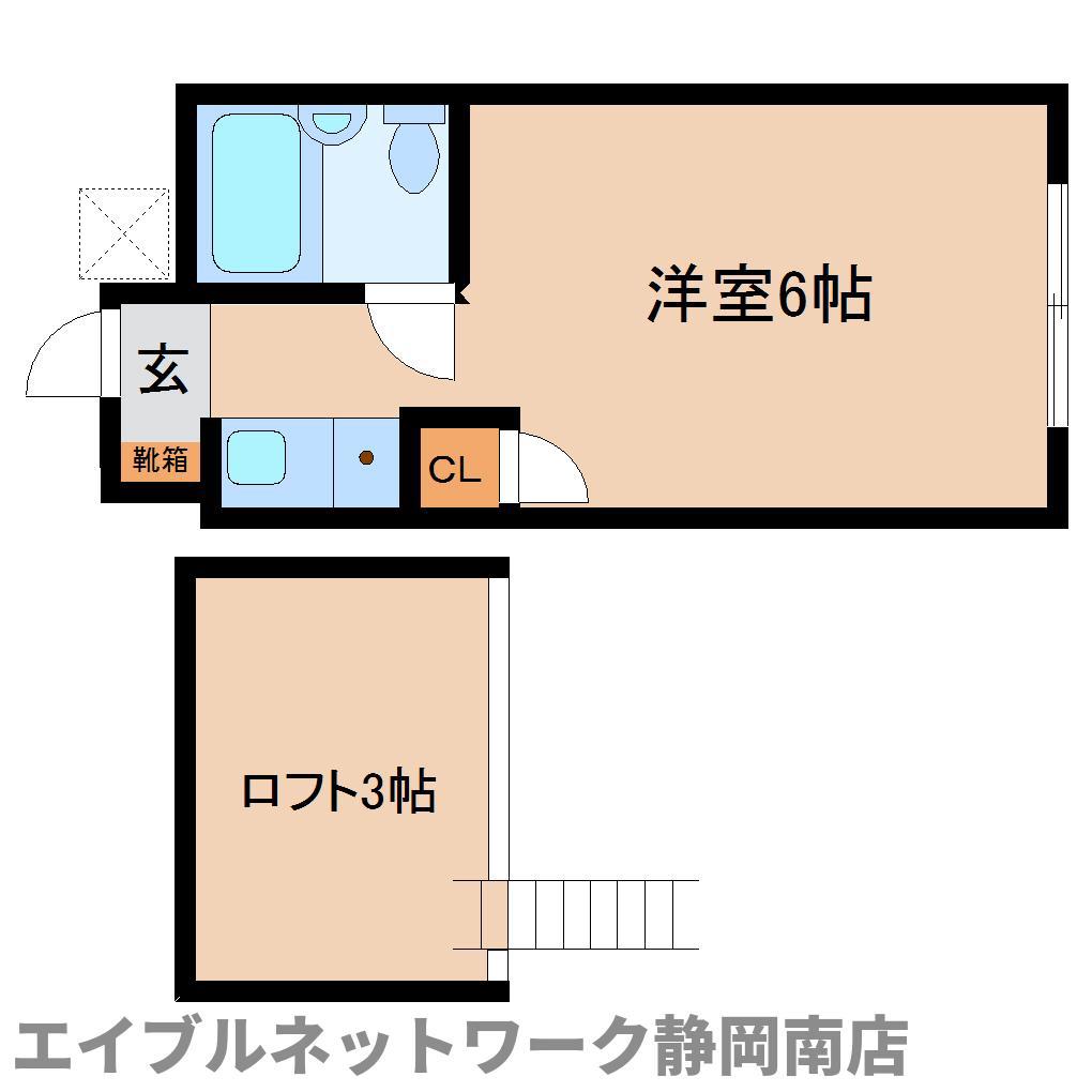 ベルクハイル池田(ワンルーム/1階)の間取り写真