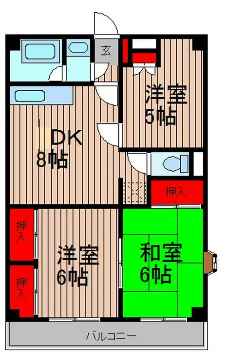 ガーデンハウス池田 2階階 間取り