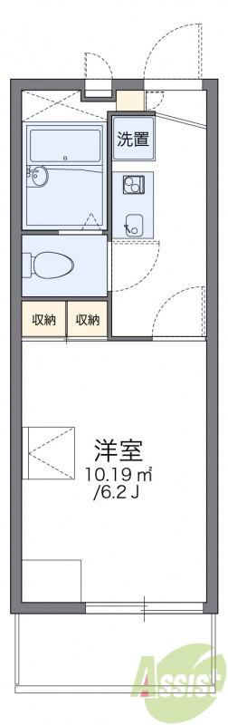 レオパレスWAKABA(1K/3階)の間取り写真