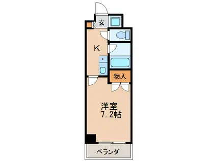 マーベラス新栄(1K/4階)の間取り写真