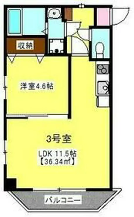 Asante稲毛海岸 4階階 間取り