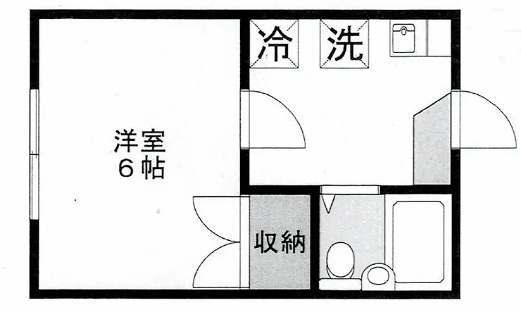 ハイツサワ追浜 1階階 間取り