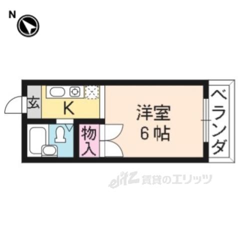 アーバンハイムアイ(1K/1階)の間取り写真