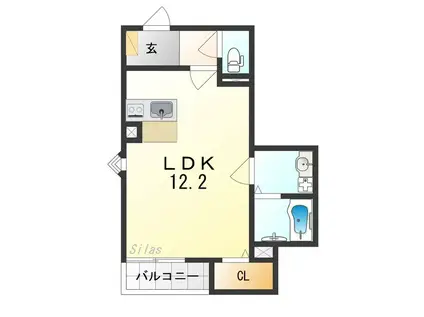 FSTYLE狭山・池尻中1号館(ワンルーム/3階)の間取り写真
