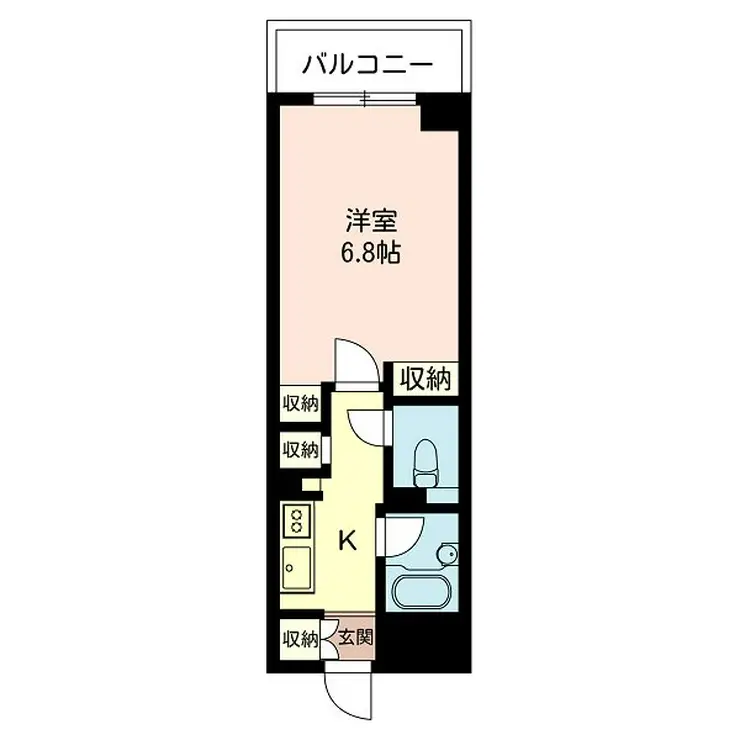 エスティメゾン神田 5階階 間取り