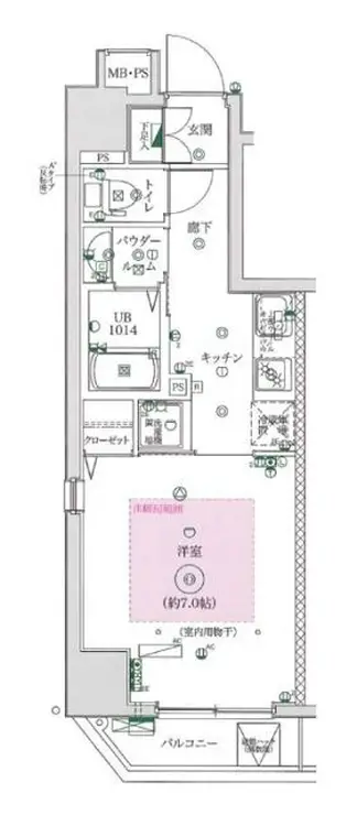 フェルクルールプレスト文京湯島 2階階 間取り