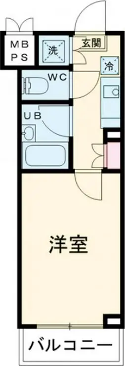 ルーブル早稲田六番館 2階階 間取り