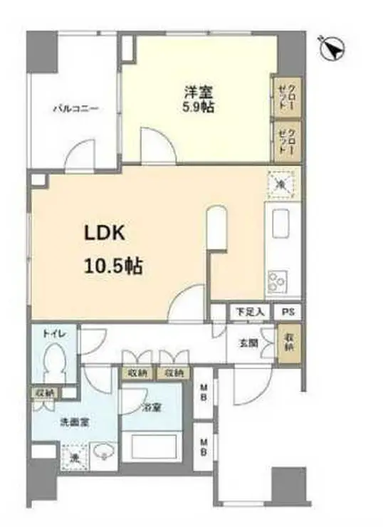 アルス中目黒ヴィルトレーテ 3階階 間取り