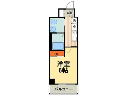 アクシーズグランデ蕨IV(1K/9階)の間取り写真