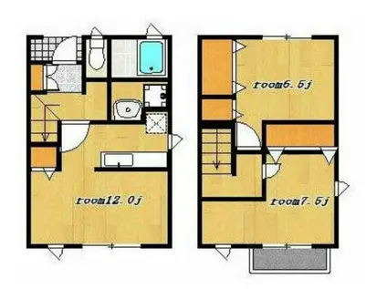 カーサ・ドルチェII(2LDK/1階)の間取り写真