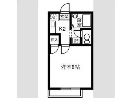 メゾンドフォーレ壱番館(1K/1階)の間取り写真