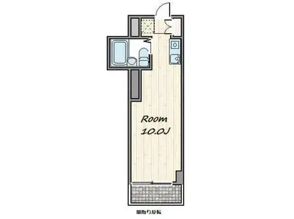 リバーサイドビル(ワンルーム/3階)の間取り写真