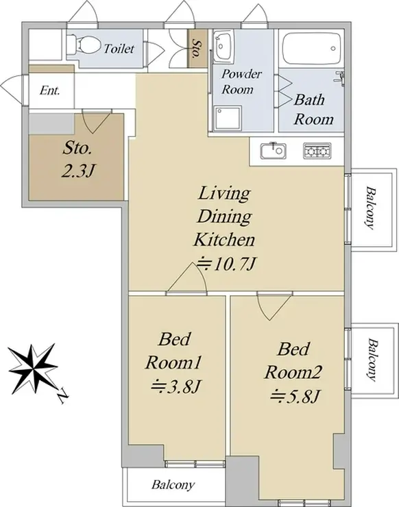 アルス代官山 3階階 間取り