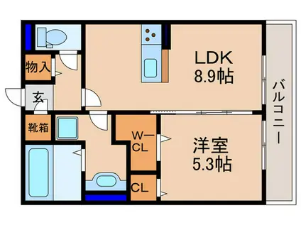 パミドール和(1LDK/1階)の間取り写真