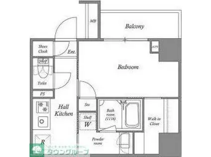 ACP RESIDENCE 亀戸(1K/3階)の間取り写真