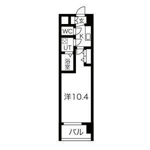 THE MUSIC COURT(1K/5階)の間取り写真