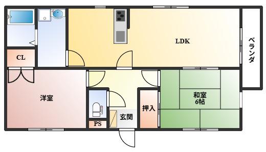 グレース(2LDK/2階)の間取り写真