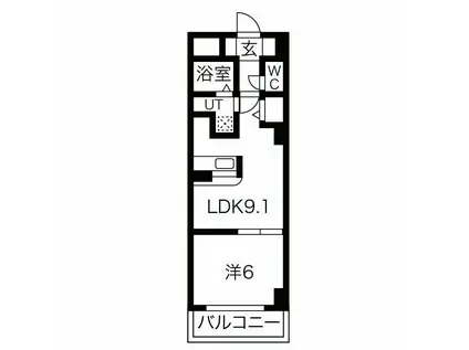 エターナル/F(1LDK/7階)の間取り写真