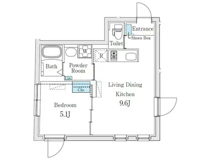FIKA池袋(1LDK/2階)の間取り写真